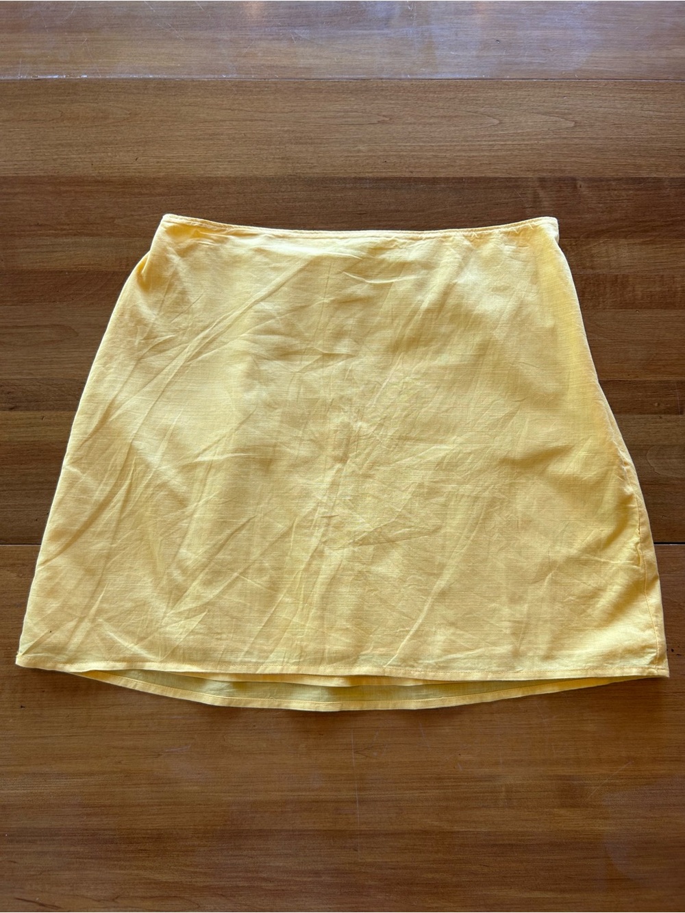 NWOT Abercrombie & Fitch Yellow Cotton Mini Skirt